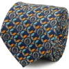 Star Wars Falcon Motif Navy Blue Men's Tie