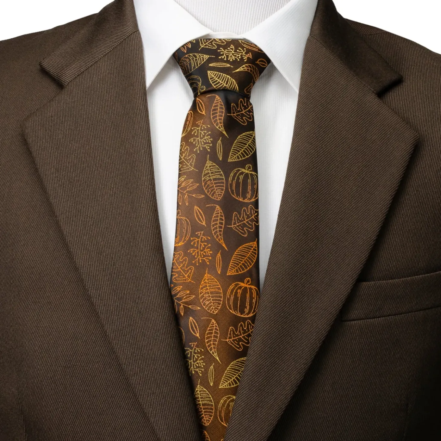 Cufflinks, Inc. Fall Spice Men's Brown Tie