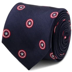 Marvel Father and Son Captain America Zipper Necktie Gift Set