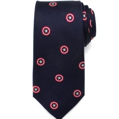 Marvel Father and Son Captain America Zipper Necktie Gift Set