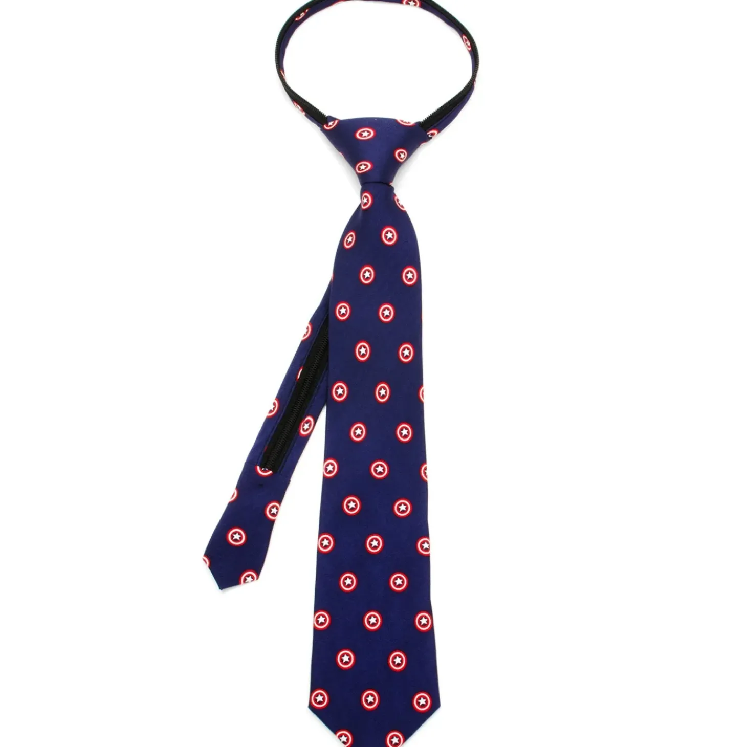 Marvel Father and Son Captain America Zipper Necktie Gift Set