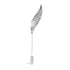 Tateossian Fern Leaf Lapel Pin In Palladium Plated
