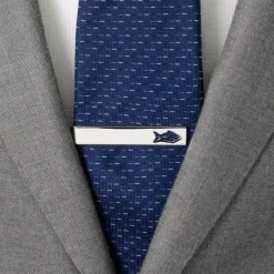 Cufflinks, Inc. Fishing Cut-Out Hidden Message Tie Bar