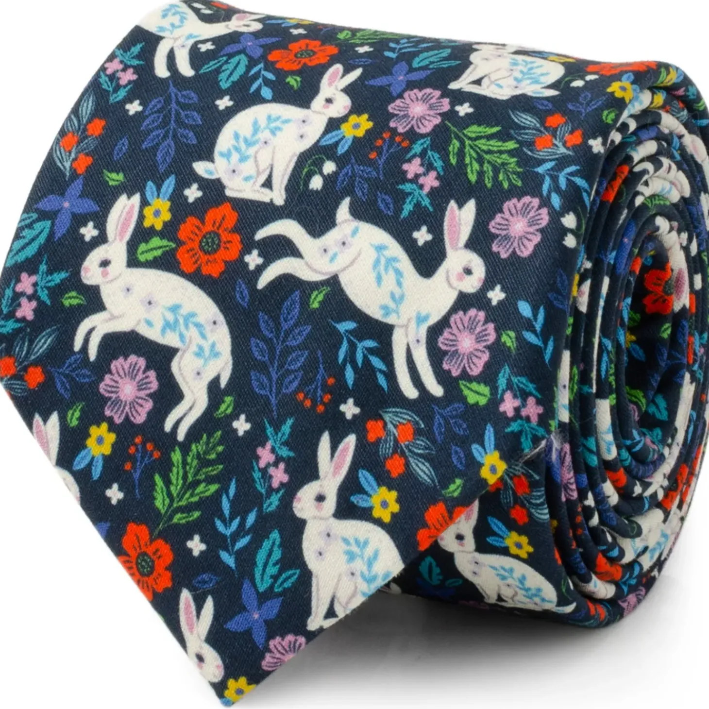 Cufflinks, Inc. Floral Rabbit Men's Tie