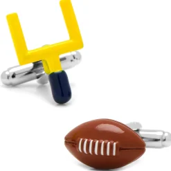 Cufflinks, Inc. Football and Goal Post Cufflinks