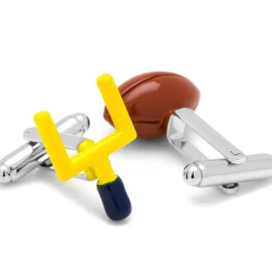 Cufflinks, Inc. Football and Goal Post Cufflinks