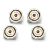 Ox and Bull Trading Co. Gear Amethyst Stone Studs