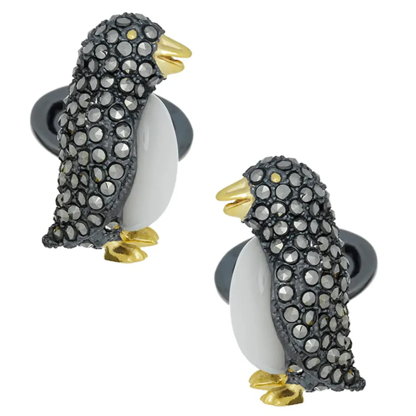 Jan Leslie Gemstone Penguin Cufflinks