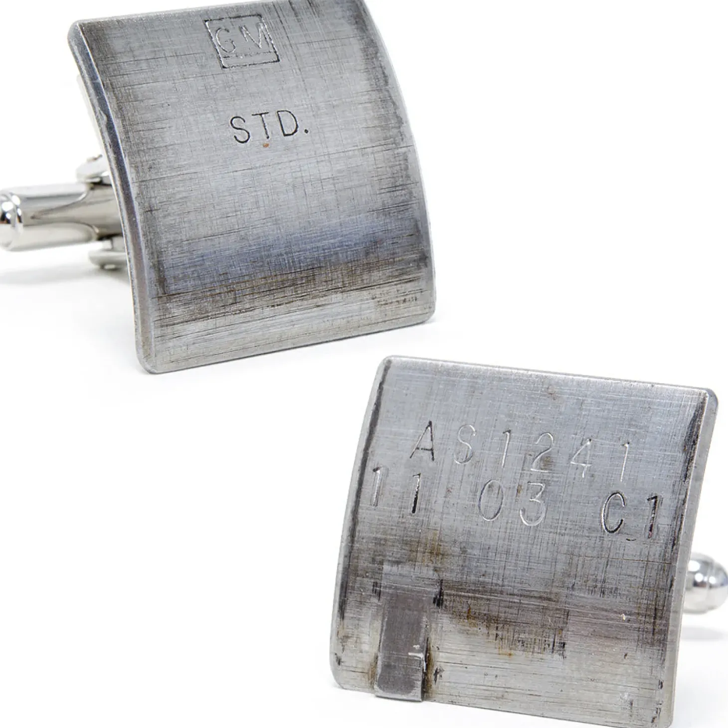 Steven Shaver Design GM Silver Car Bearing Cufflinks