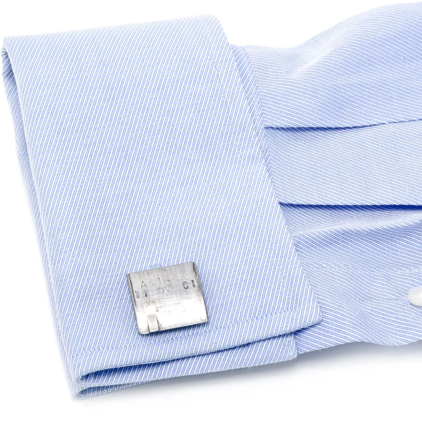 Steven Shaver Design GM Silver Car Bearing Cufflinks