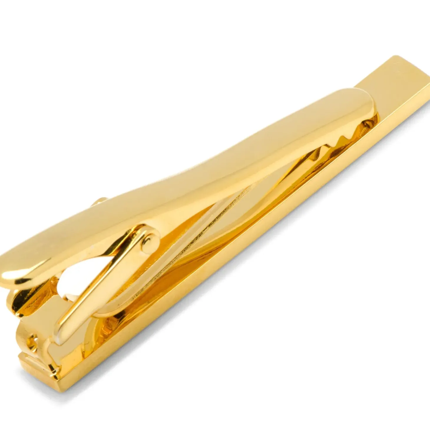 Ox and Bull Trading Co. Gold and Onyx Inlaid Tie Clip