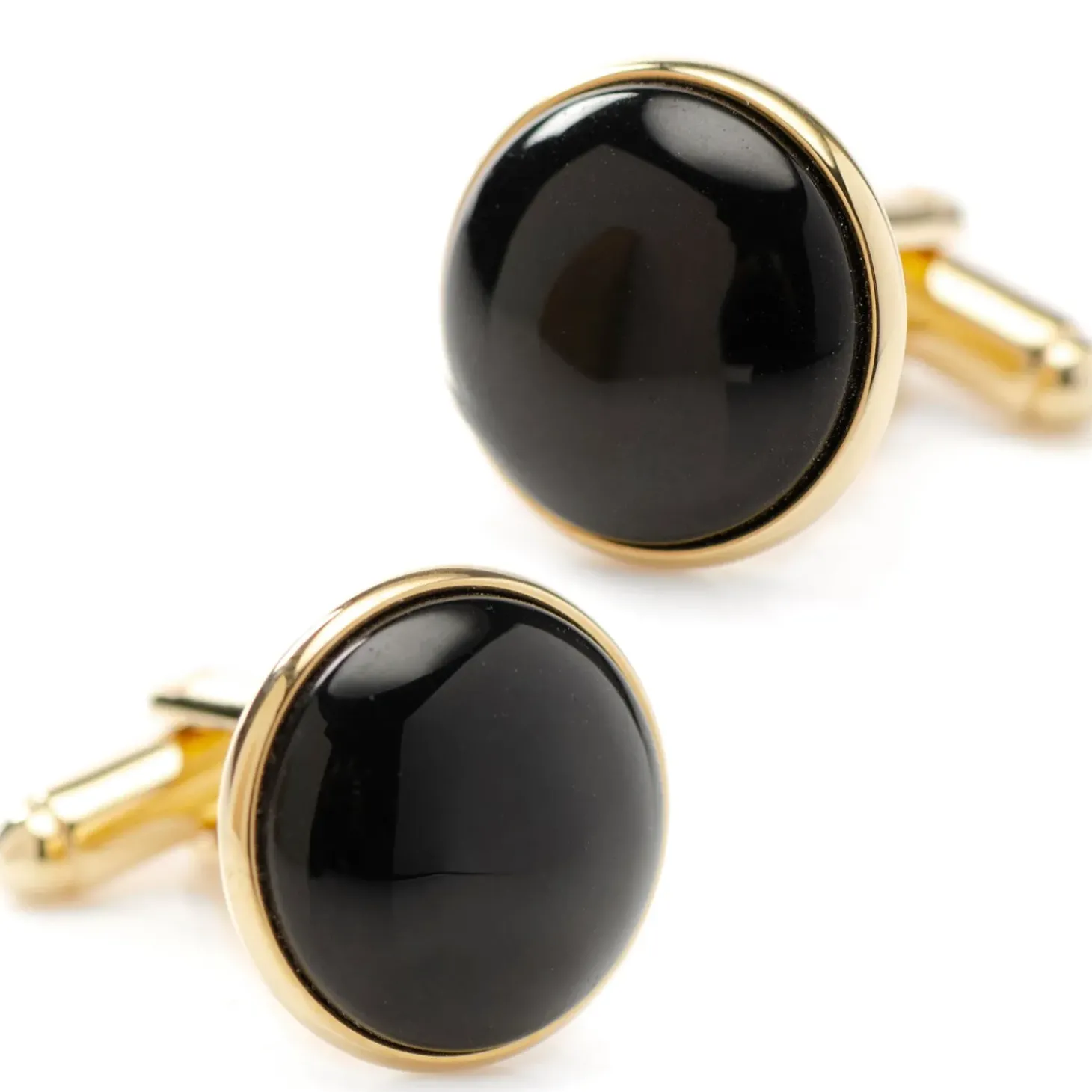 Ox and Bull Trading Co. Gold and Onyx Stud Set