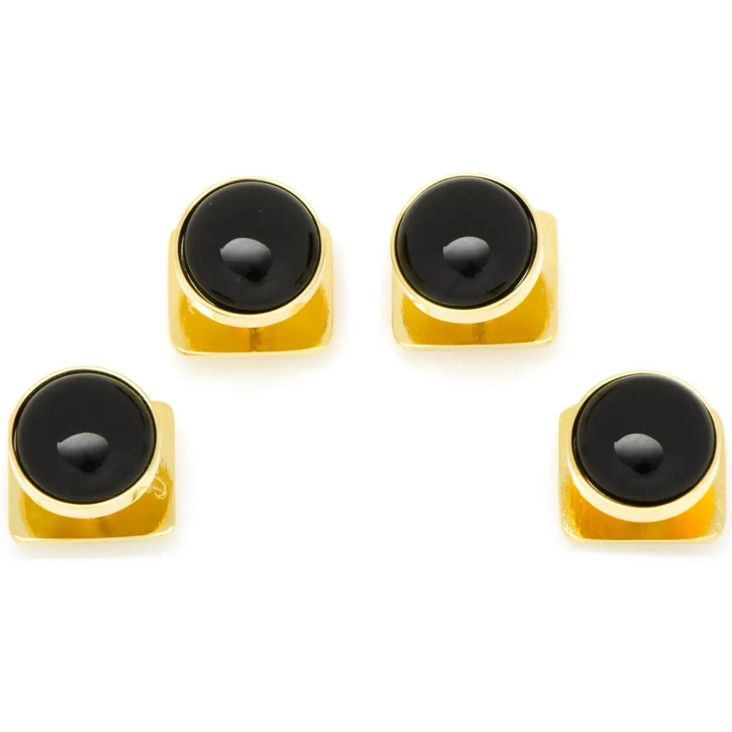 Ox and Bull Trading Co. Gold and Onyx Studs