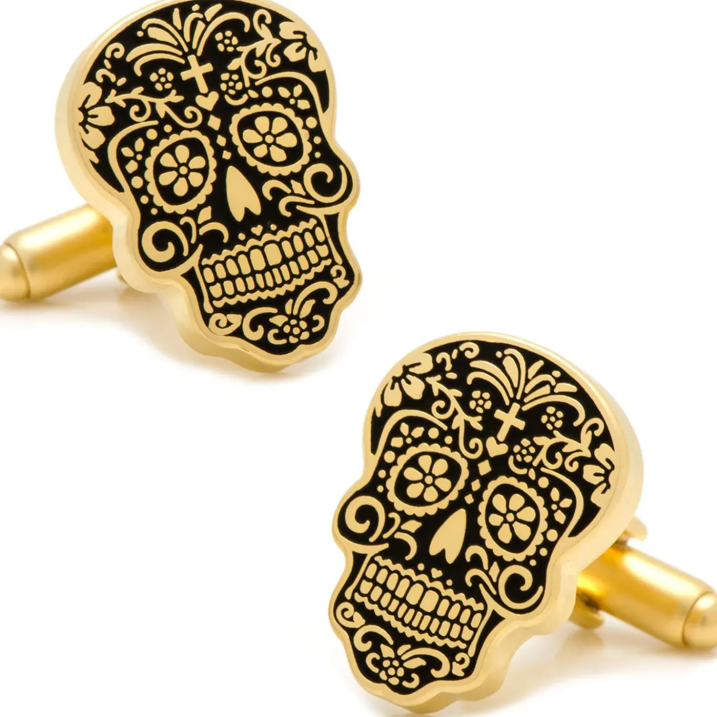 Cufflinks, Inc. Gold Day of the Dead Cufflinks