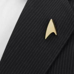 Star Trek Gold Delta Shield Lapel Pin