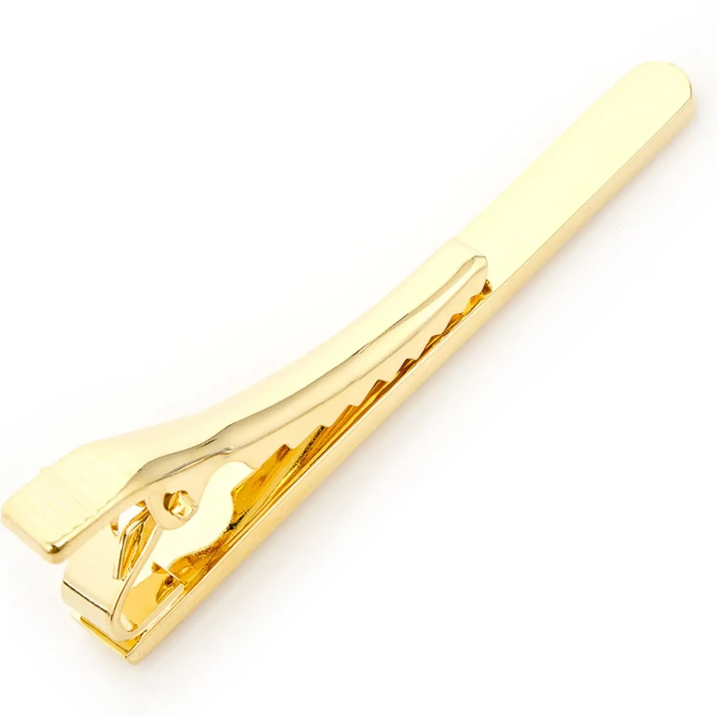 Ox and Bull Trading Co. Gold Etched Lines Tie Clip