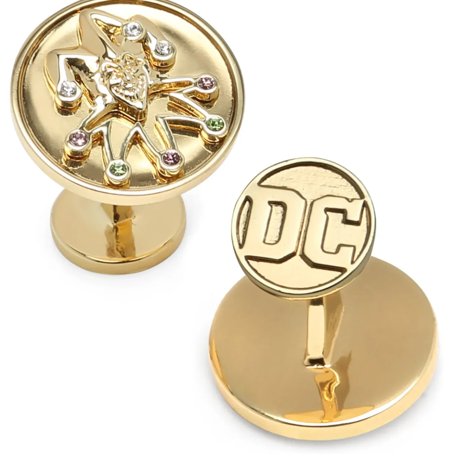 DC Comics Gold Joker Cufflinks