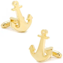 Cufflinks, Inc. Gold Plated Anchor Cufflinks