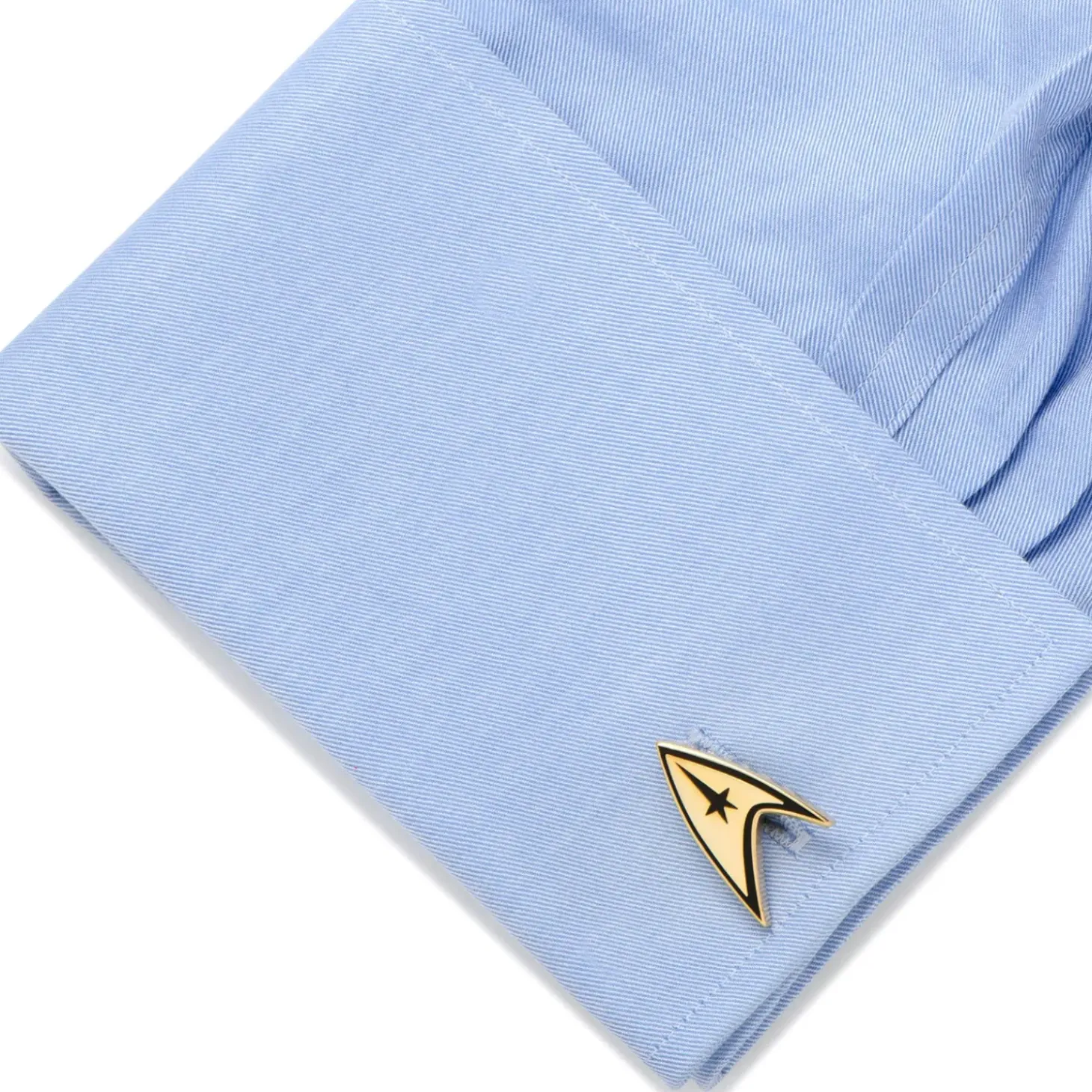Star Trek Gold Plated Delta Shield Cufflinks