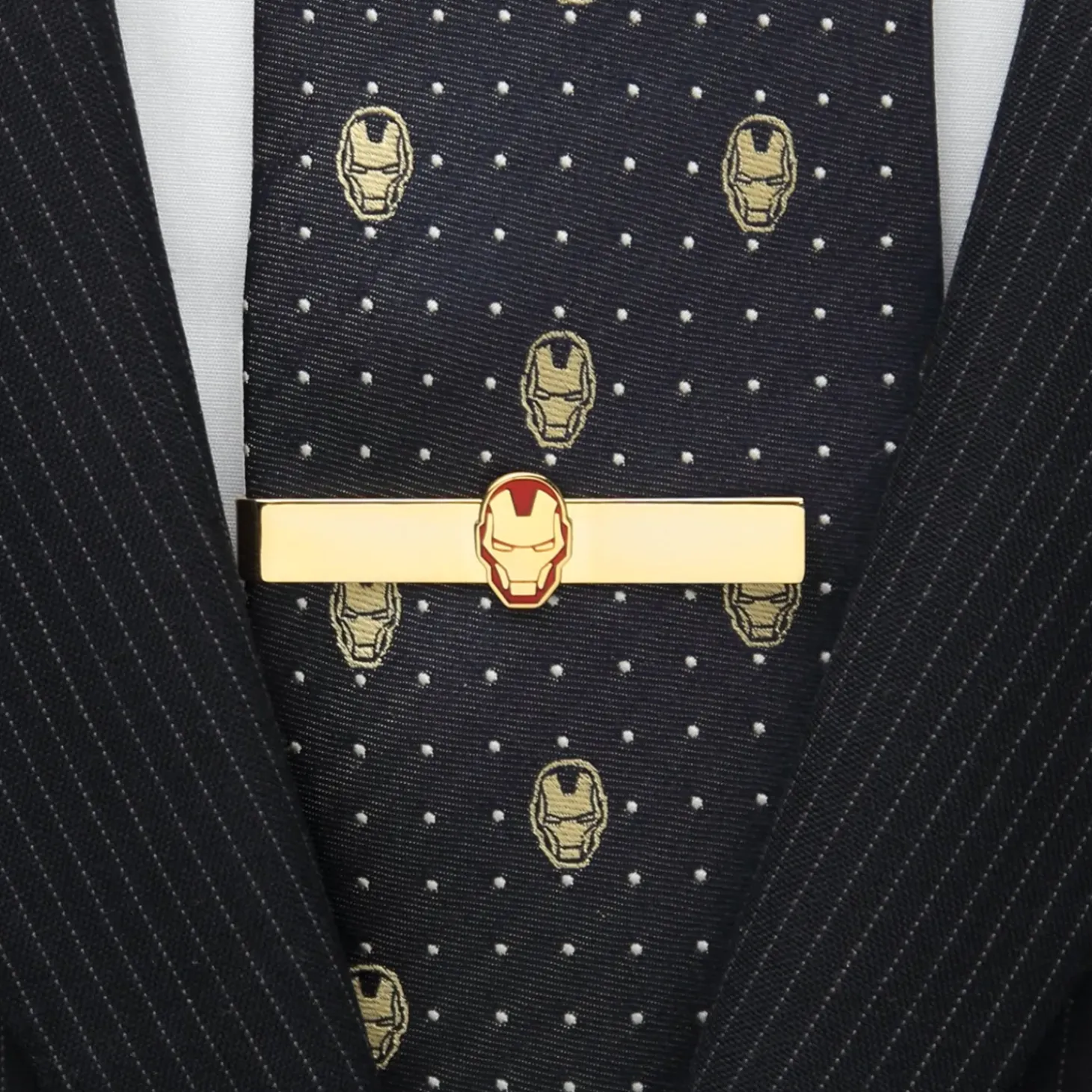 Marvel Gold Plated Iron Man Tie Bar