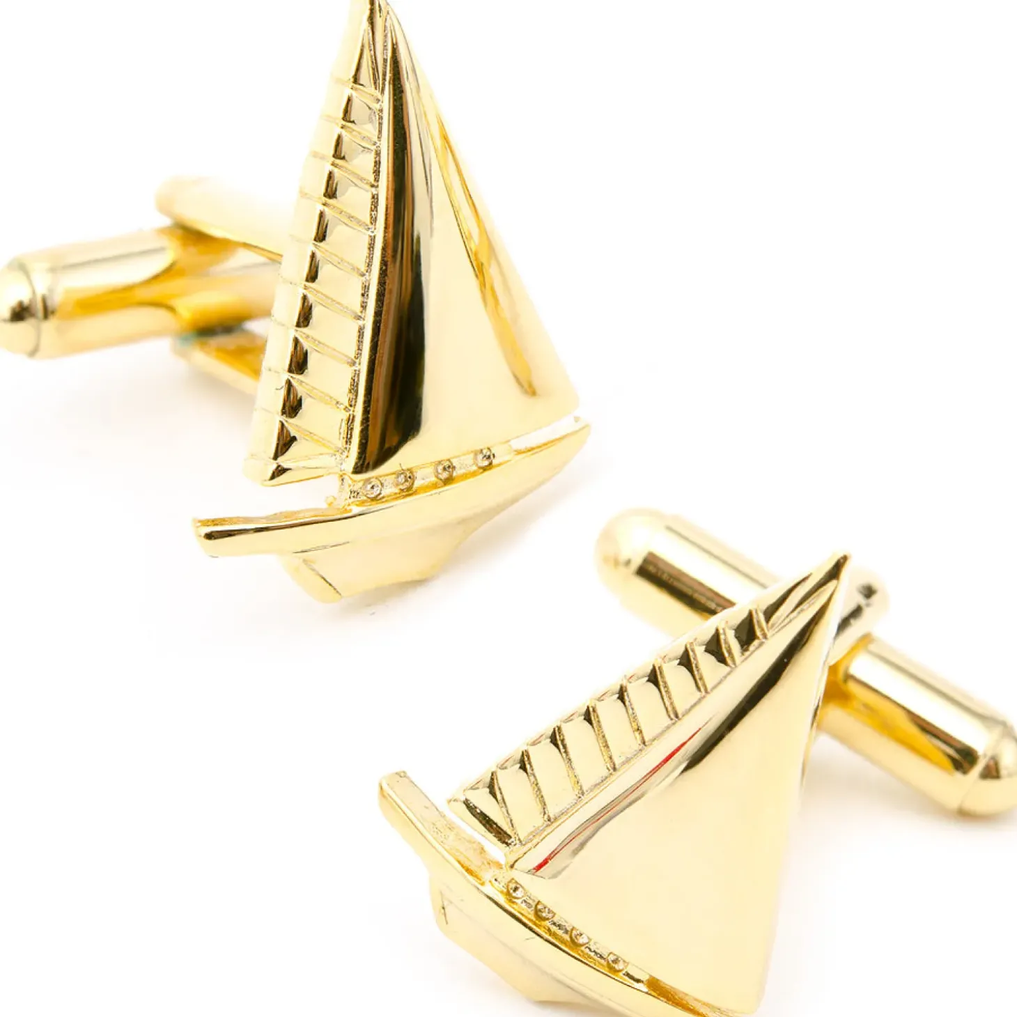JJ Weston Gold Sailboat Cufflinks