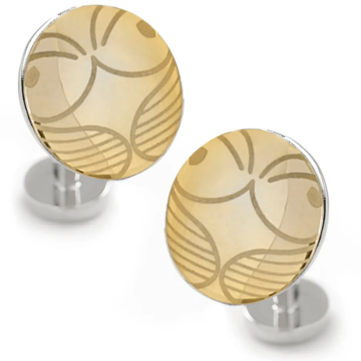 Harry Potter Golden Snitch Hidden Deathly Hallows Locket Cufflinks
