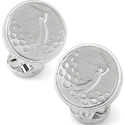 Ox and Bull Trading Co. Golf Fore Silver Cufflinks