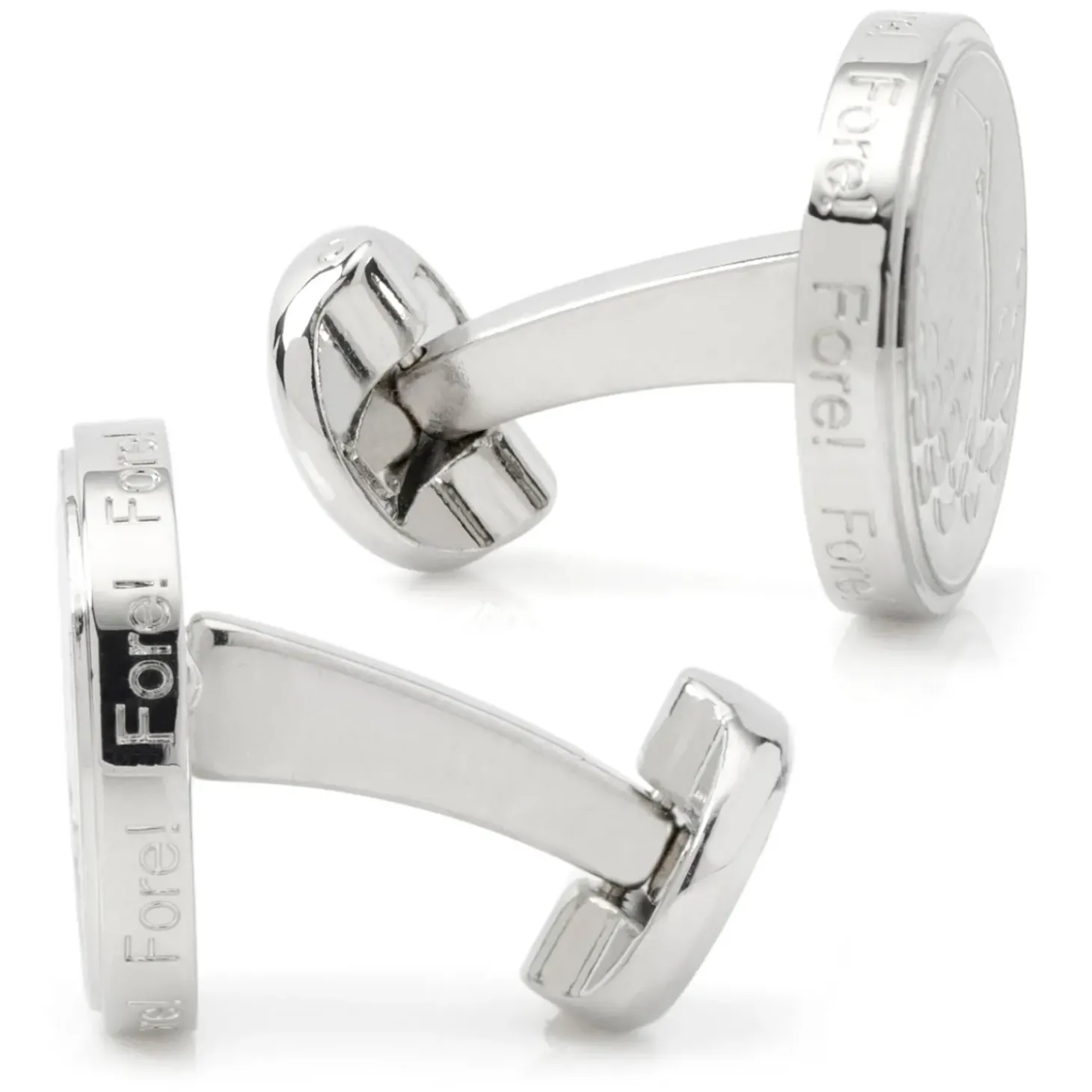 Ox and Bull Trading Co. Golf Fore Silver Cufflinks