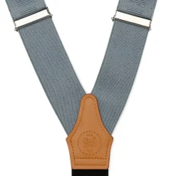 Ox and Bull Trading Co. Gray Clip Suspenders