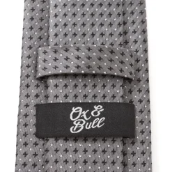 Ox and Bull Trading Co. Gray Cross Dot-Men's Tie