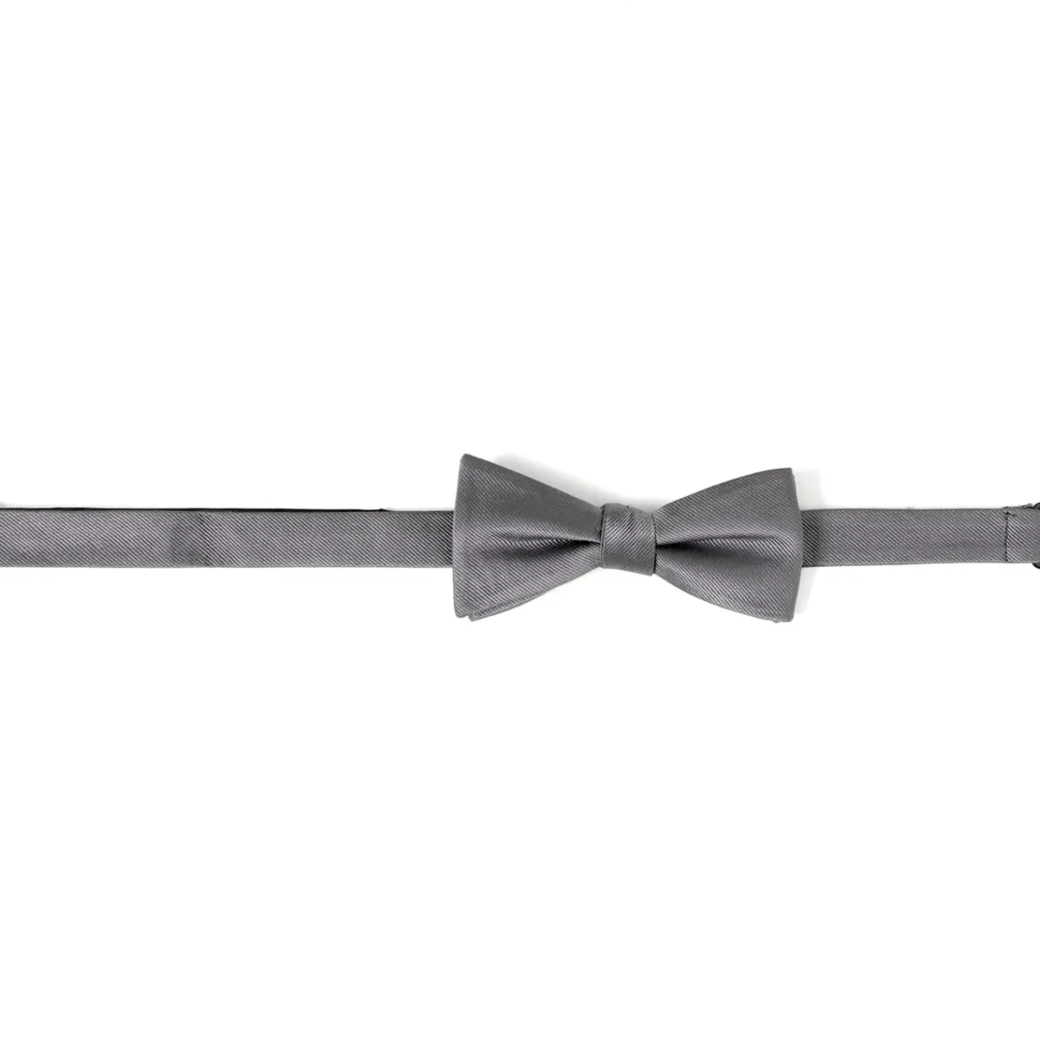 Ox and Bull Trading Co. Gray Silk Bow Pre-Tie