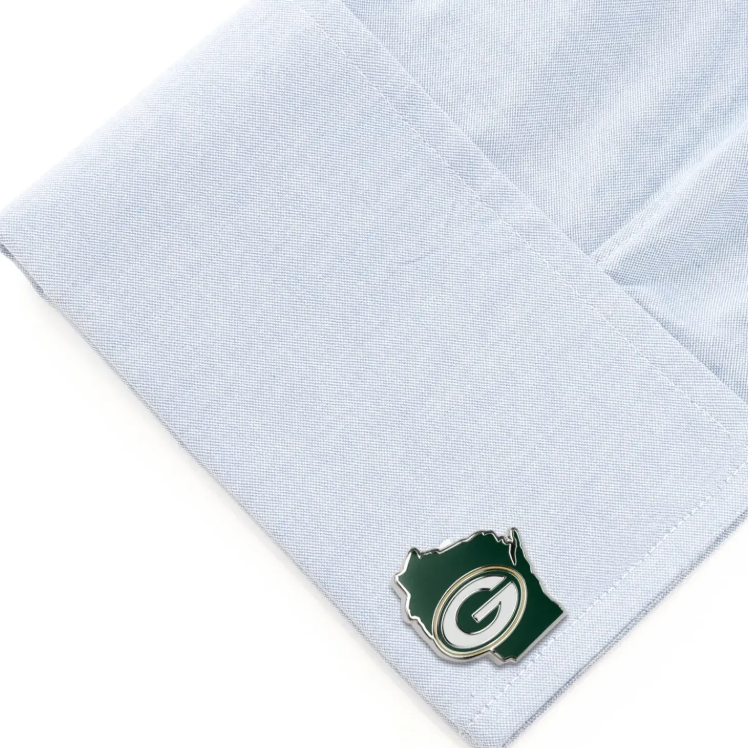 NFL Green Bay Packers State Shaped Cufflinks