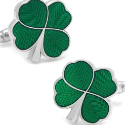 Cufflinks, Inc. Green Clover Cufflinks