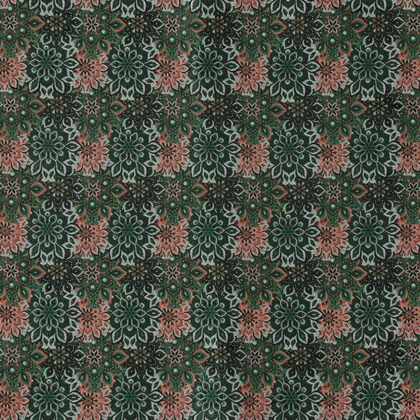 Ox and Bull Trading Co. Green Floral Pocket Square