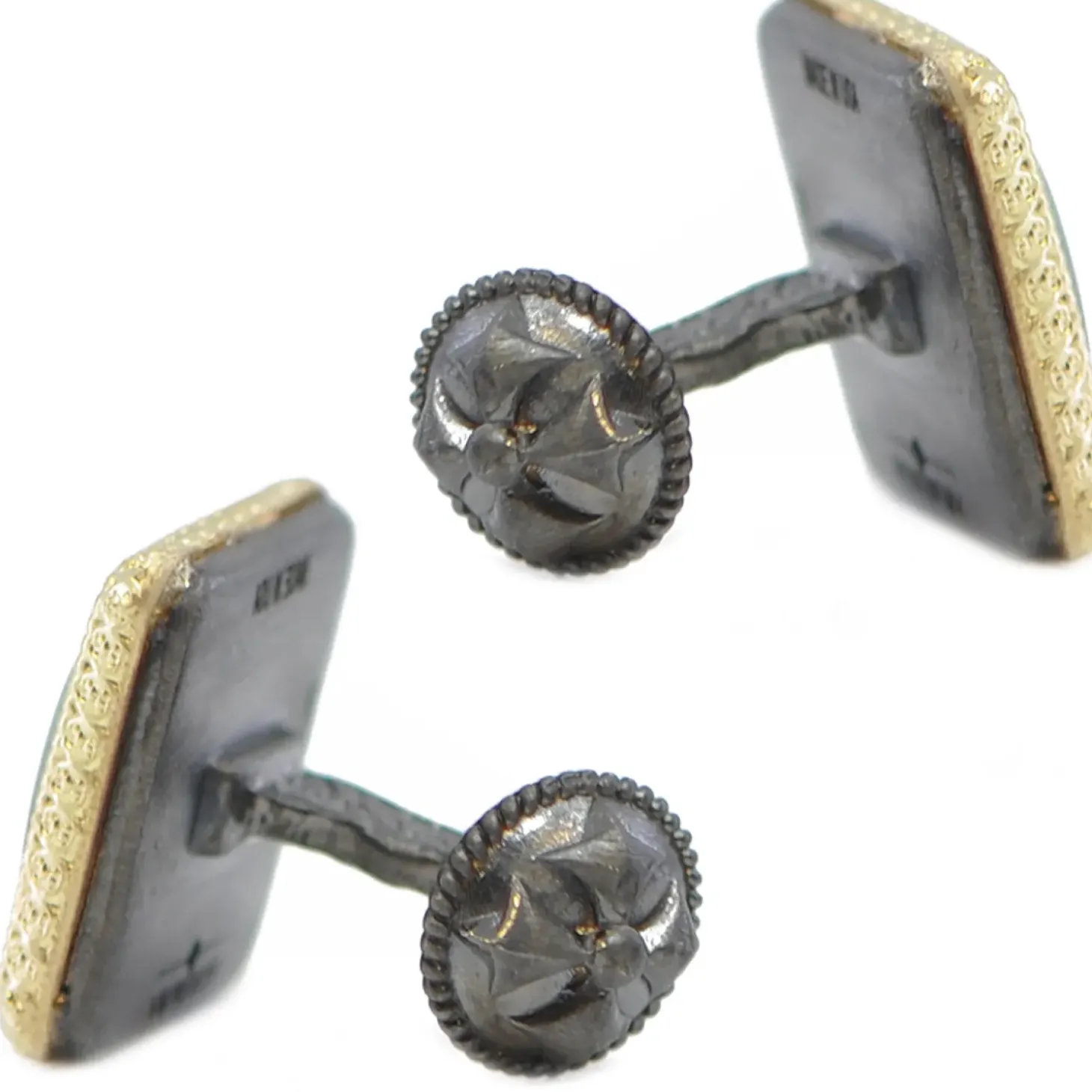 Armenta Green Malachite Cufflinks