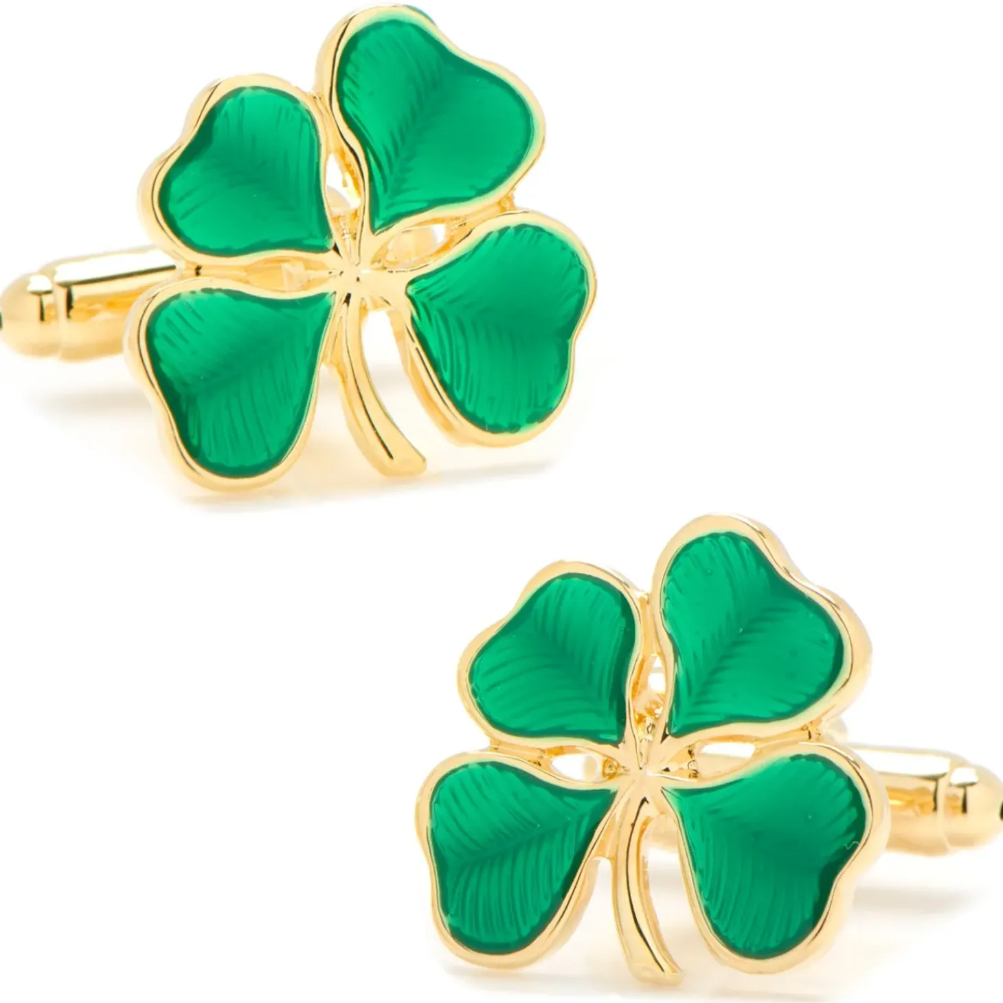 JJ Weston Green Shamrock Cufflinks