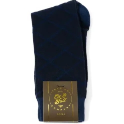 Ox and Bull Trading Co. Grid Navy Men's Socks