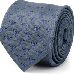 Star Wars Grogu Blue Tonal Men's Tie