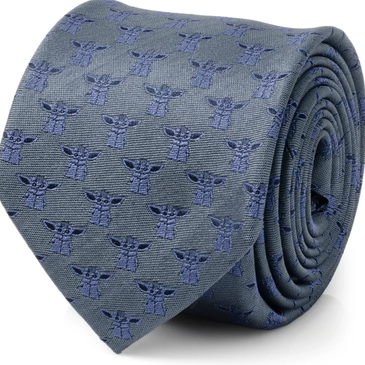 Star Wars Grogu Blue Tonal Men's Tie