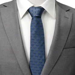 Star Wars Grogu Blue Tonal Men's Tie