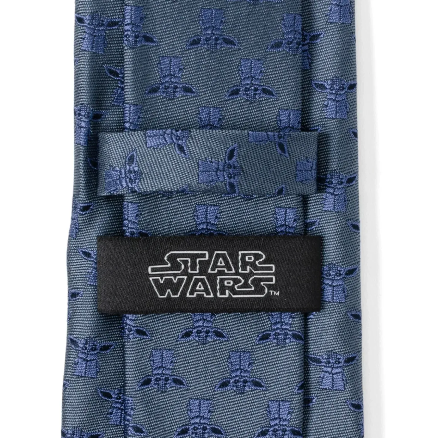 Star Wars Grogu Blue Tonal Men's Tie