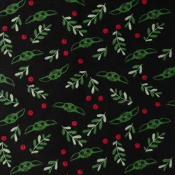 Star Wars Grogu Holiday Black Scarf