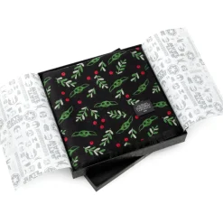 Star Wars Grogu Holiday Black Scarf