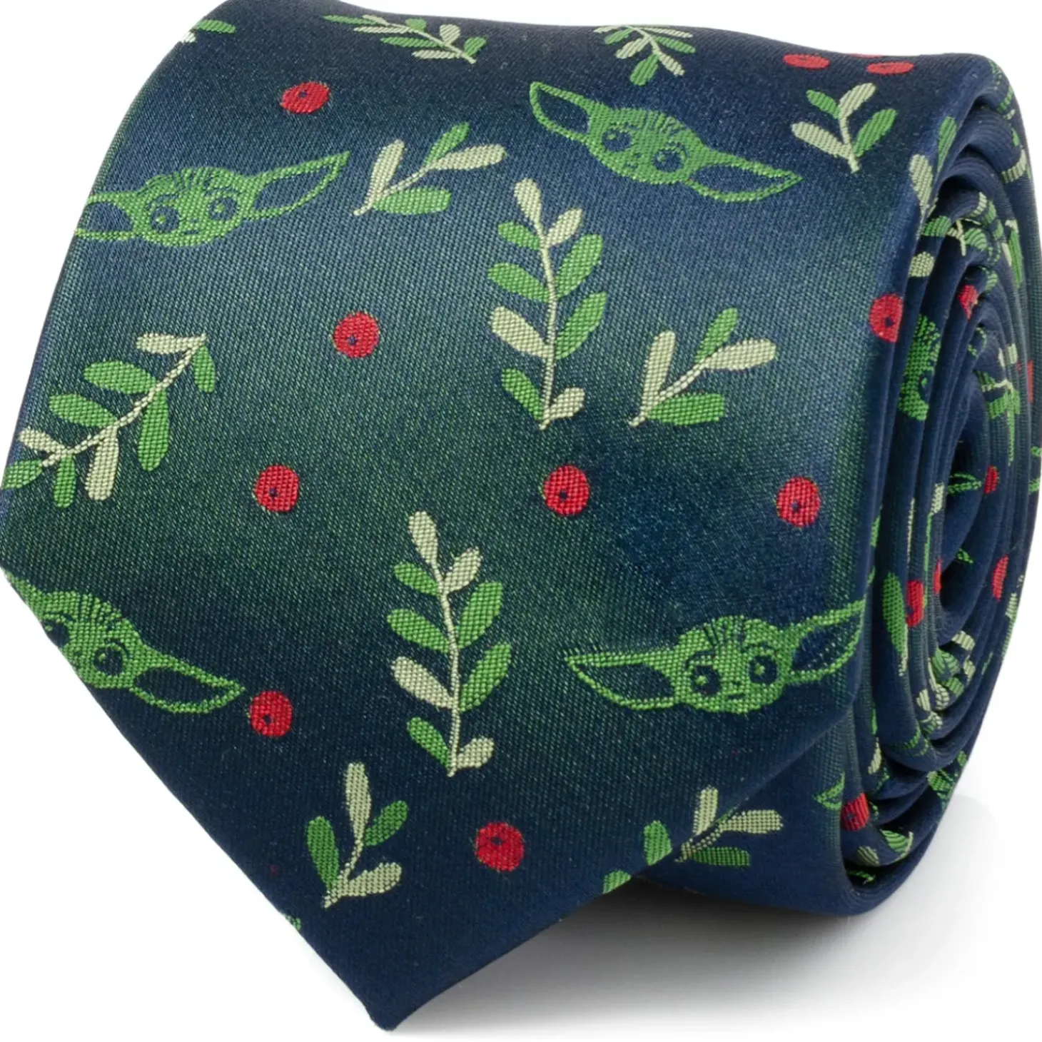 Star Wars Grogu Holiday Navy Men's Tie