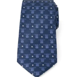 Star Wars Grogu Navy Blue Men's Tie
