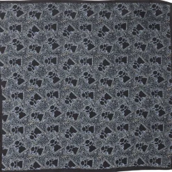 Star Wars Grogu Outline Navy Blue Pocket Square