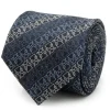 Star Wars Grogu Outline Stripe Navy Men's Tie