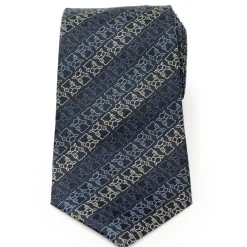 Star Wars Grogu Outline Stripe Navy Men's Tie