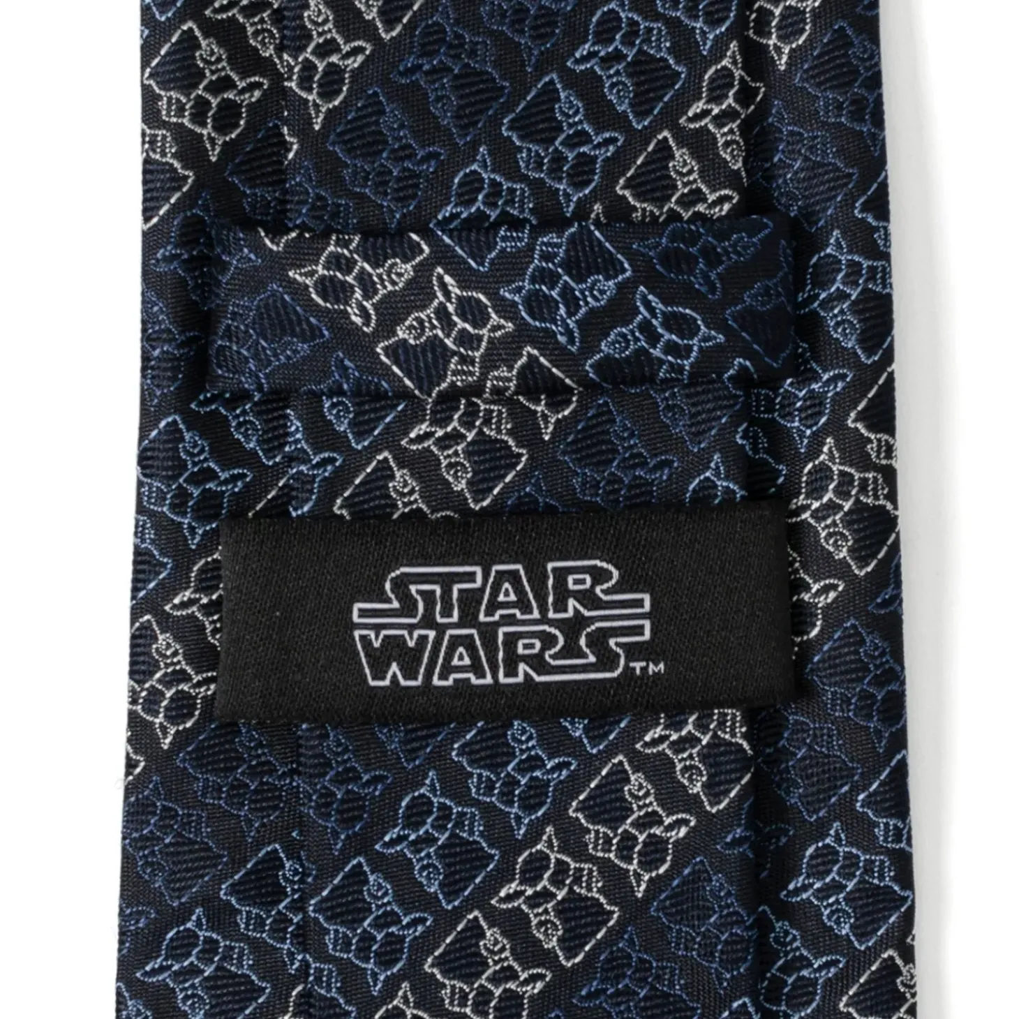 Star Wars Grogu Outline Stripe Navy Men's Tie