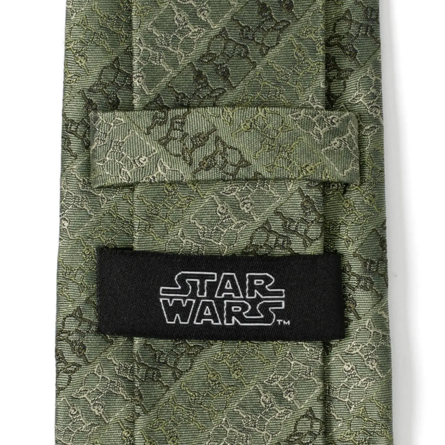 Star Wars Grogu Outline Stripe Sage Green Men's Tie